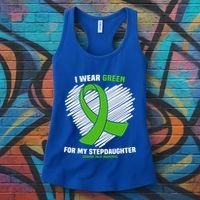 I Wear Green For My Stepdaughter Cerebral Palsy Awareness Funny Gift Women's Tank Top thumb 3