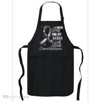 I Wear Grey For My Mom Brain Cancer Awareness Apron thumb 0