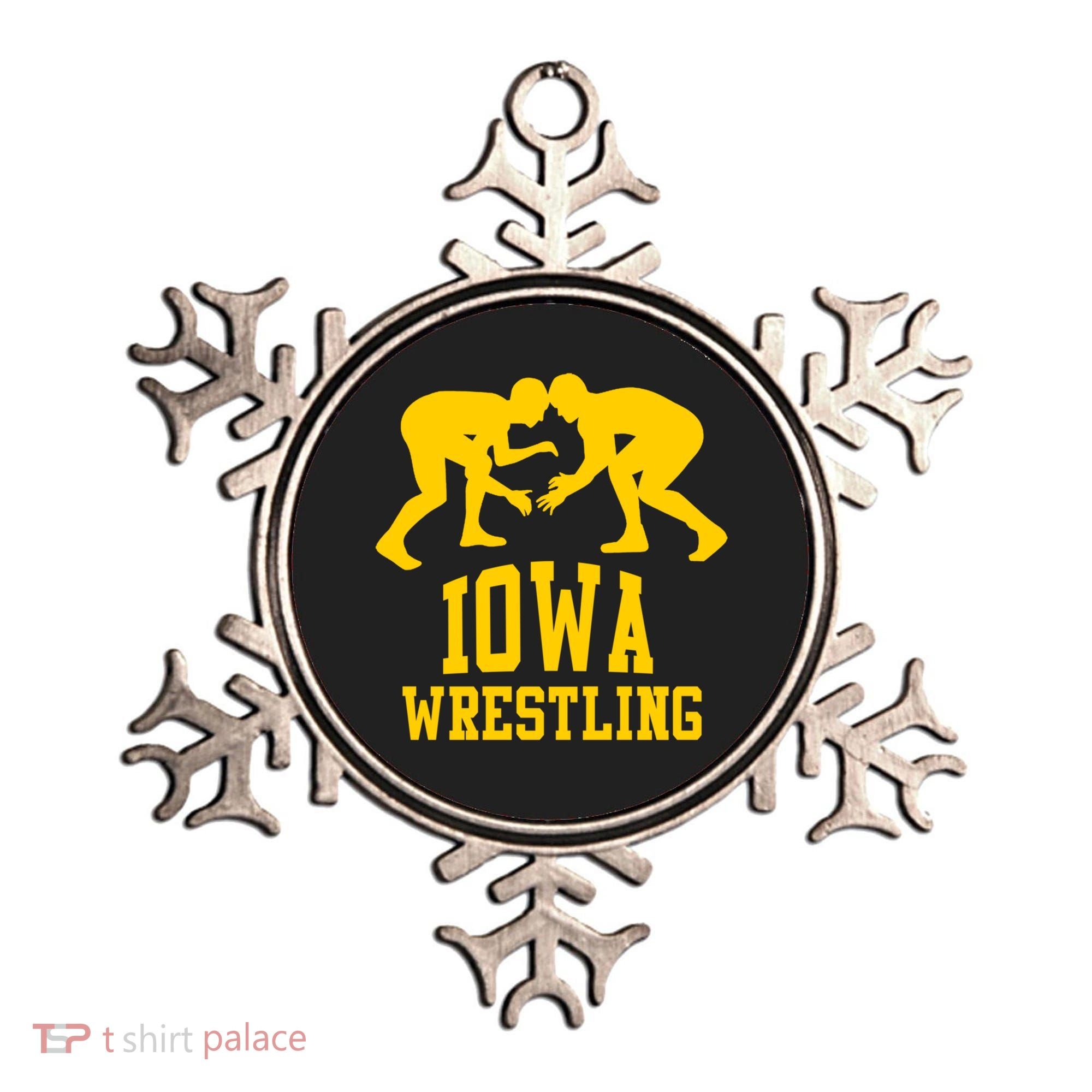 Iowa Wrestling Gift Ornament