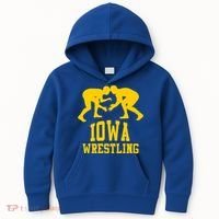 Iowa Wrestling Gift Kids Hoodie thumb 0