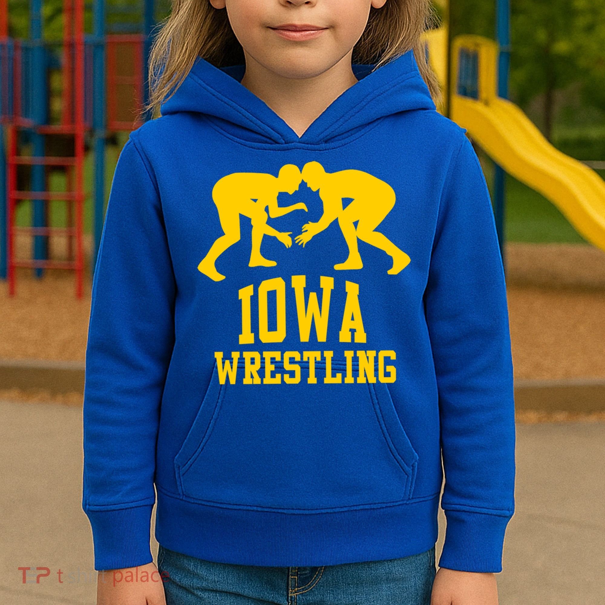 Iowa Wrestling Gift Kids Hoodie