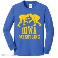 Iowa Wrestling Gift Kids Long Sleeve Shirt thumb 0
