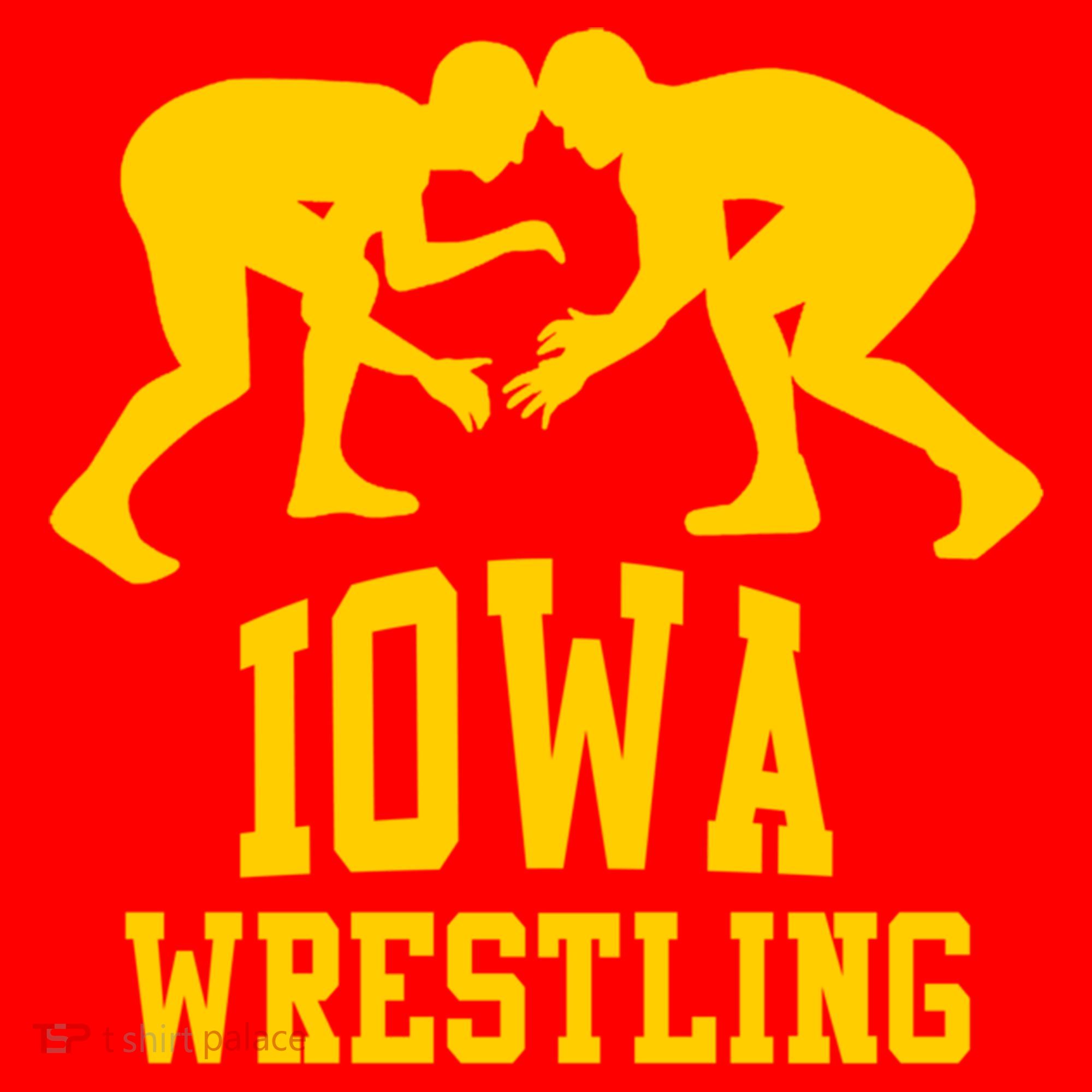 Iowa Wrestling Gift Santa Hat