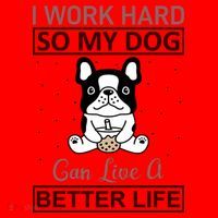I Work Hard So My Dog Can Live A Better Life Santa Hat thumb 1