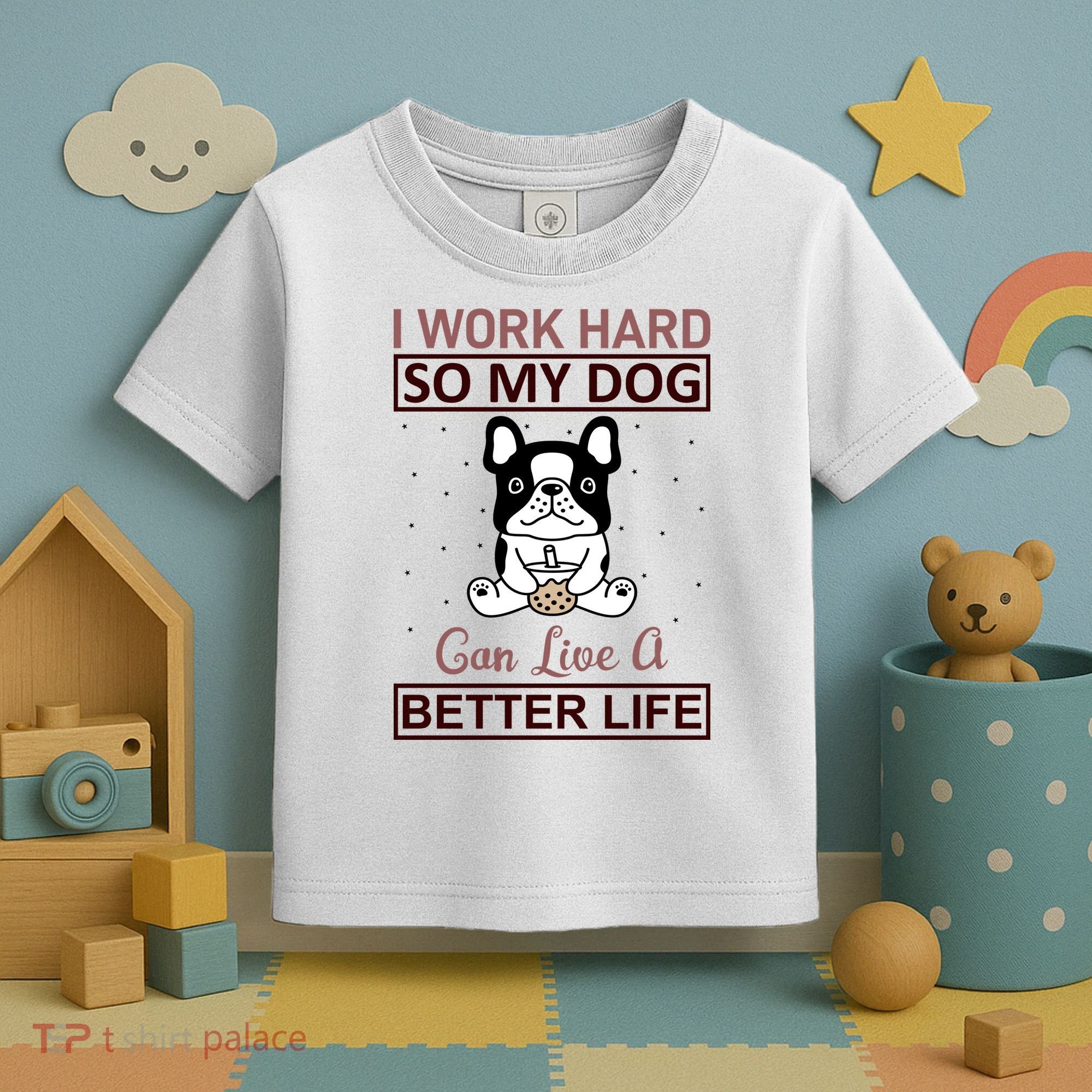 I Work Hard So My Dog Can Live A Better Life Toddler T-Shirt