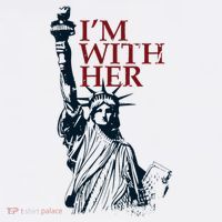 IM With Her Statue Of Lady Liberty Patriotic Women's Tank Top thumb 5