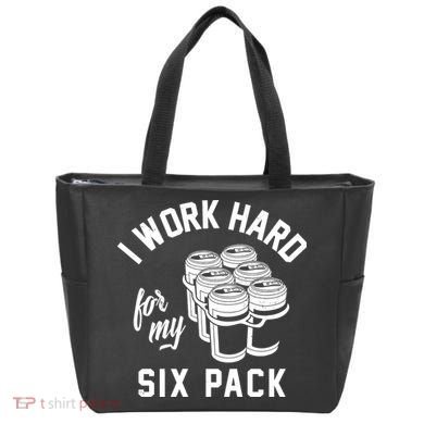 I Work Hard For My Six Pack Funny Beer Meme Tote Bag