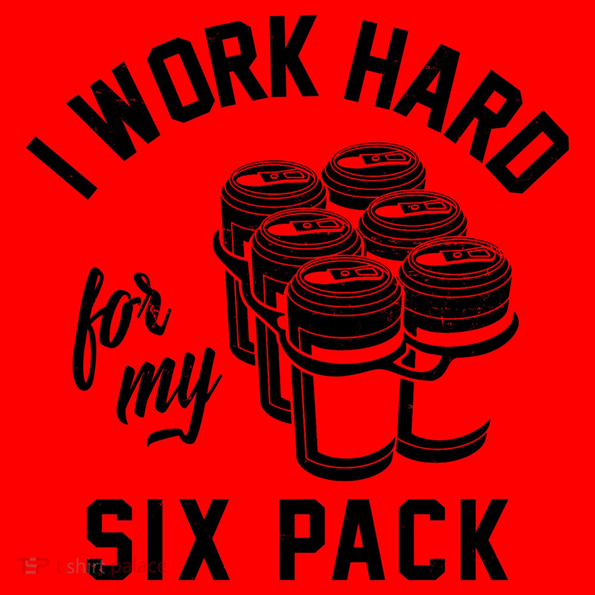 I Work Hard For My Six Pack Funny Beer Meme Santa Hat