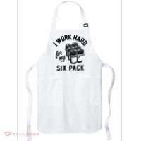 I Work Hard For My Six Pack Funny Beer Meme Apron thumb 0