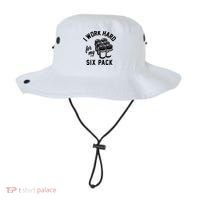 I Work Hard For My Six Pack Funny Beer Meme Bucket Hat thumb 0