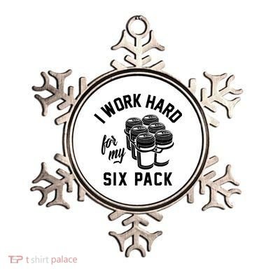 I Work Hard For My Six Pack Funny Beer Meme Ornament