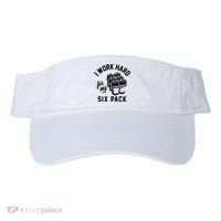 I Work Hard For My Six Pack Funny Beer Meme Visor thumb 0