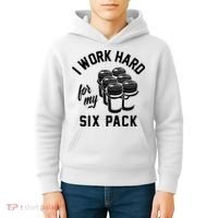 I Work Hard For My Six Pack Funny Beer Meme Kids Hoodie thumb 4