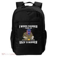 I Work Harder Than An Ugly Stripper Funny Welder Welding Backpack thumb 0