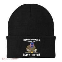 I Work Harder Than An Ugly Stripper Funny Welder Welding Beanie thumb 0