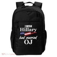I Wish Hillary Had Married OJ Backpack thumb 0