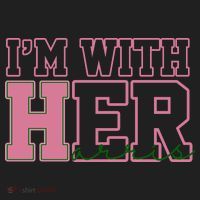 Im With Her Kamala Harris 2024 President Vote Women's Sweatshirt thumb 2