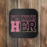 Im With Her Kamala Harris 2024 President Vote Coaster thumb 0