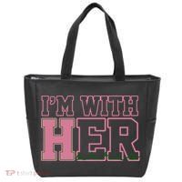 Im With Her Kamala Harris 2024 President Vote Tote Bag thumb 0