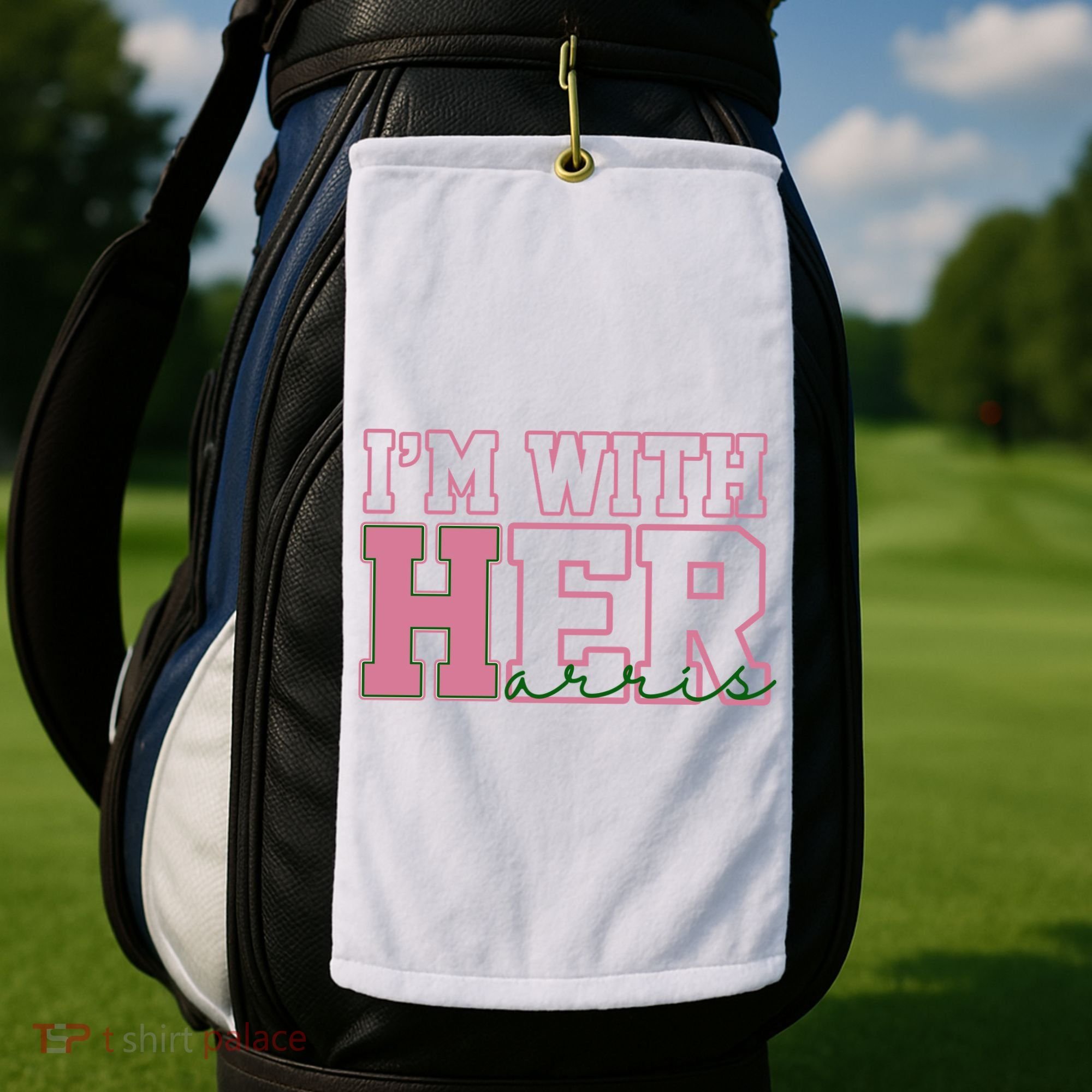 Im With Her Kamala Harris 2024 President Vote Golf Towel