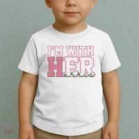 Im With Her Kamala Harris 2024 President Vote Toddler T-Shirt thumb 2