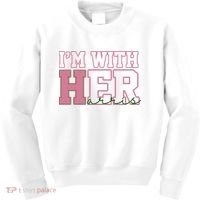 Im With Her Kamala Harris 2024 President Vote Kids Sweatshirt thumb 0