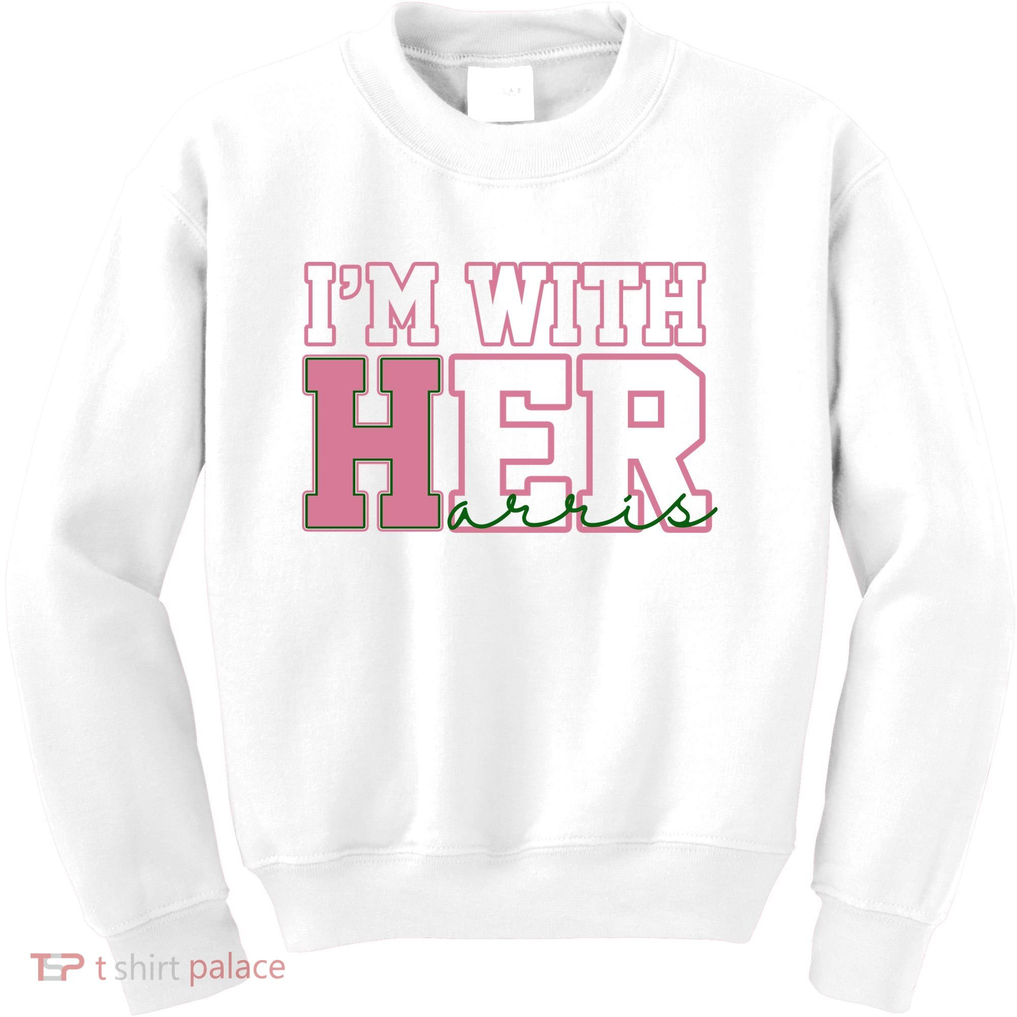 Im With Her Kamala Harris 2024 President Vote Kids Sweatshirt