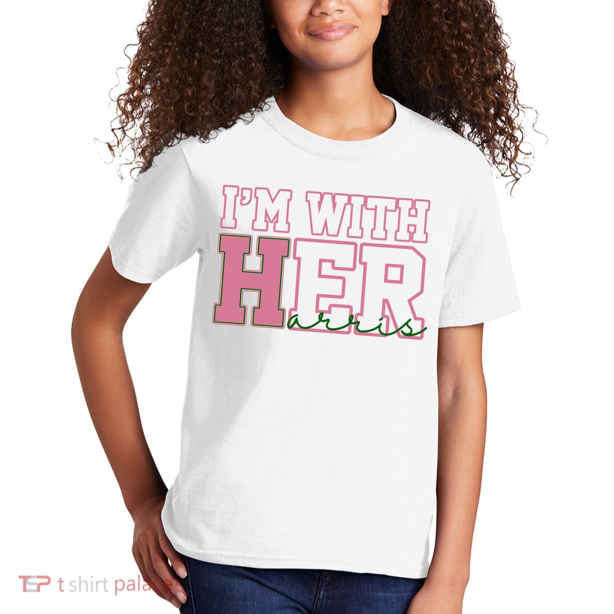 Im With Her Kamala Harris 2024 President Vote Kids T-Shirt
