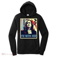 Im With Her Kamala Vote For 2024 President Kamala Harris Women's Hoodie thumb 0