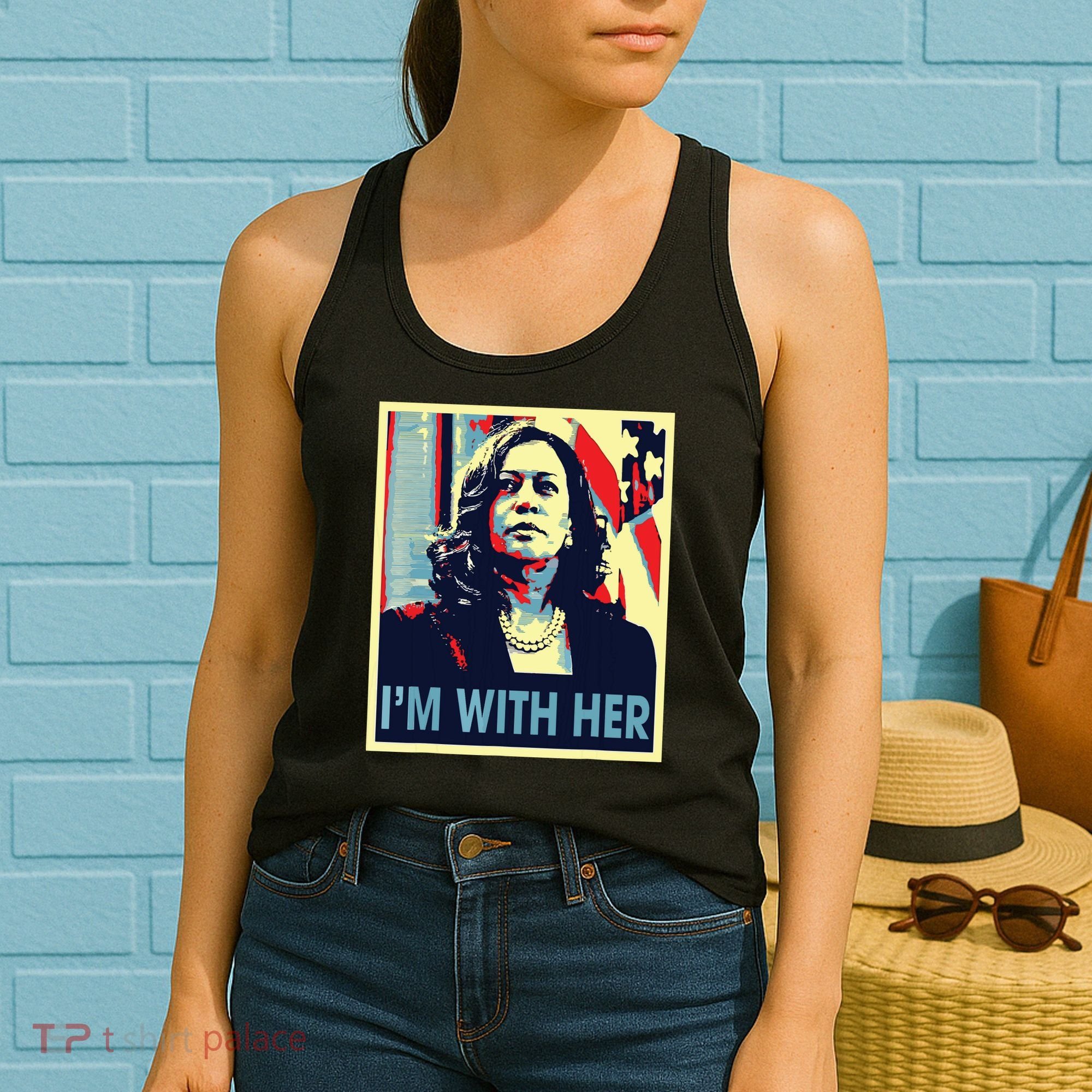Im With Her Kamala Vote For 2024 President Kamala Harris Women's Tank Top