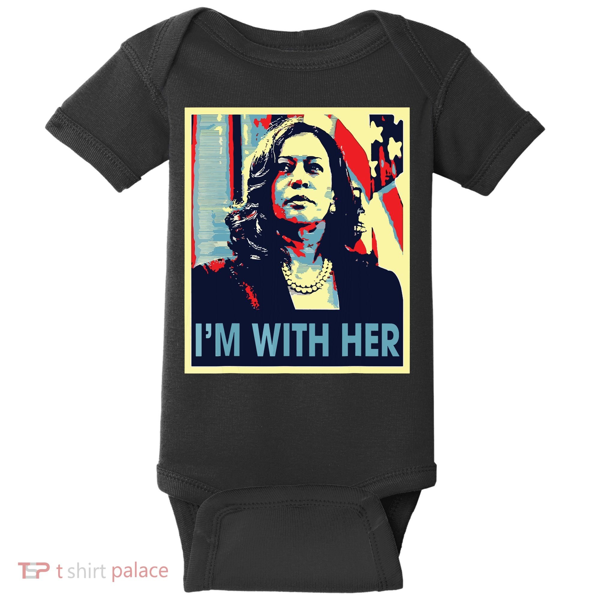 Im With Her Kamala Vote For 2024 President Kamala Harris Baby Bodysuit