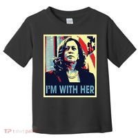 Im With Her Kamala Vote For 2024 President Kamala Harris Toddler T-Shirt thumb 0