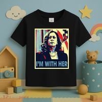 Im With Her Kamala Vote For 2024 President Kamala Harris Toddler T-Shirt thumb 3