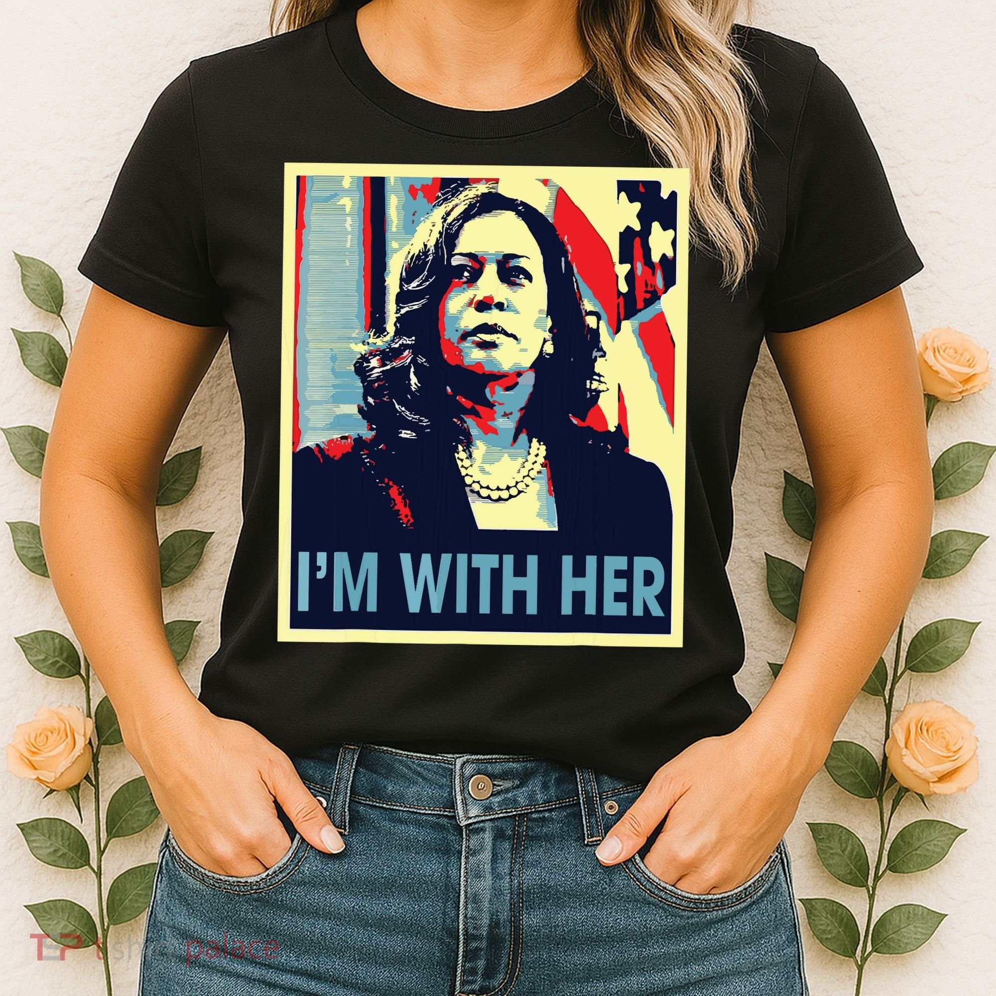 Im With Her Kamala Vote For 2024 President Kamala Harris Women's T-Shirt