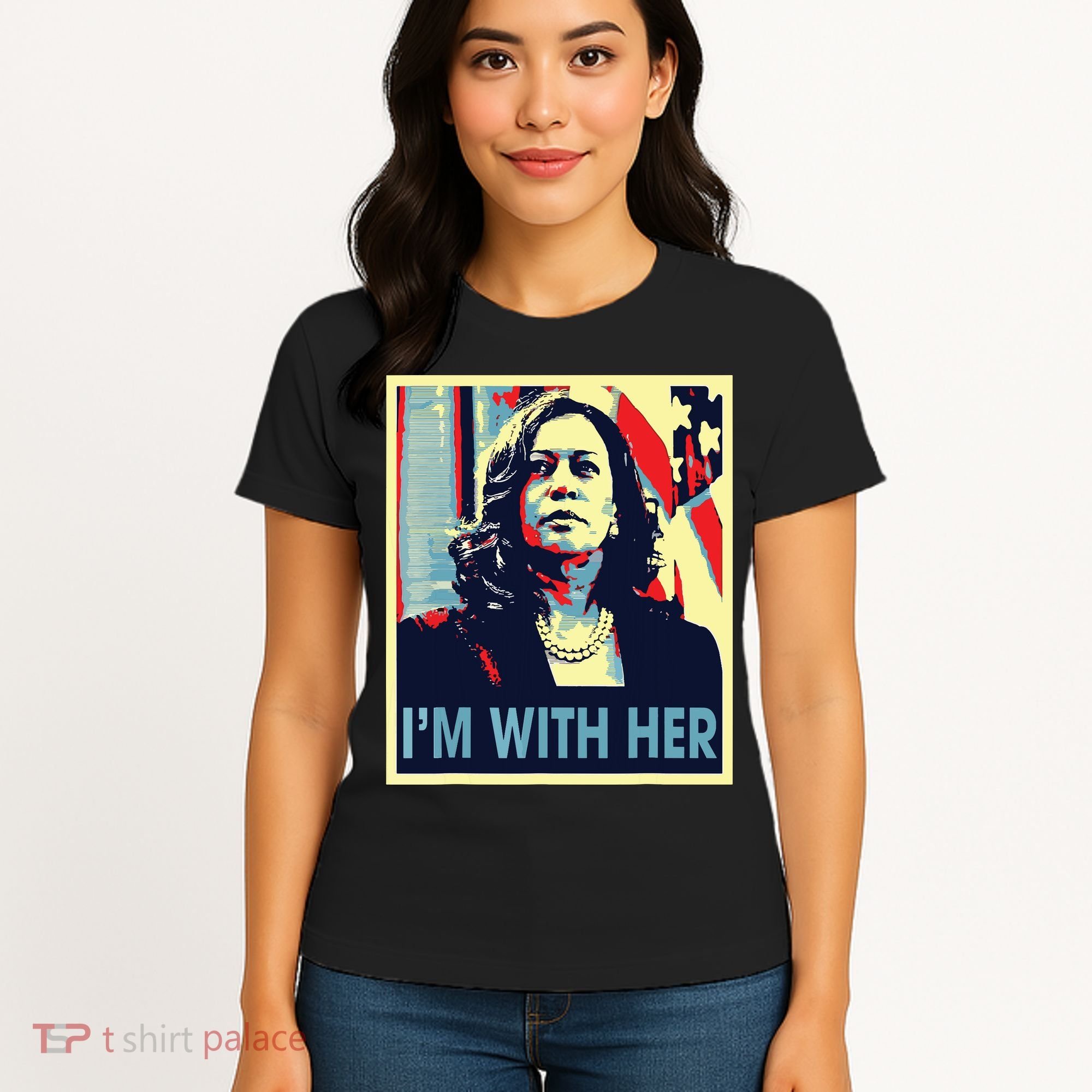 Im With Her Kamala Vote For 2024 President Kamala Harris Women's T-Shirt