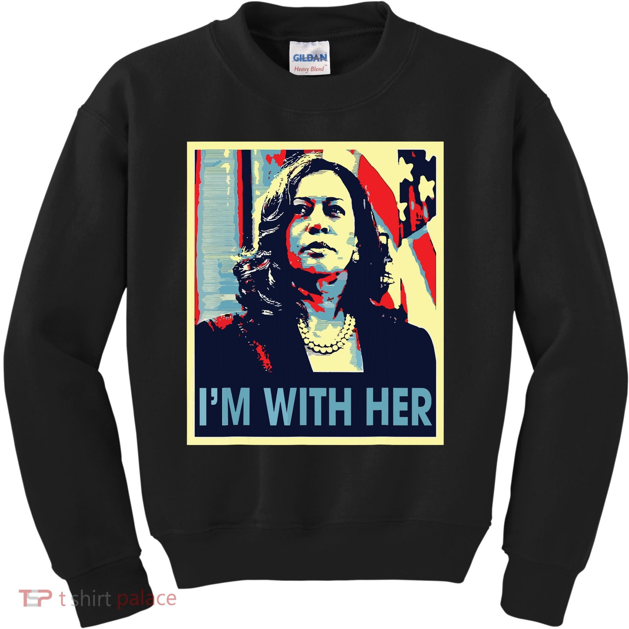 Im With Her Kamala Vote For 2024 President Kamala Harris Kids Sweatshirt