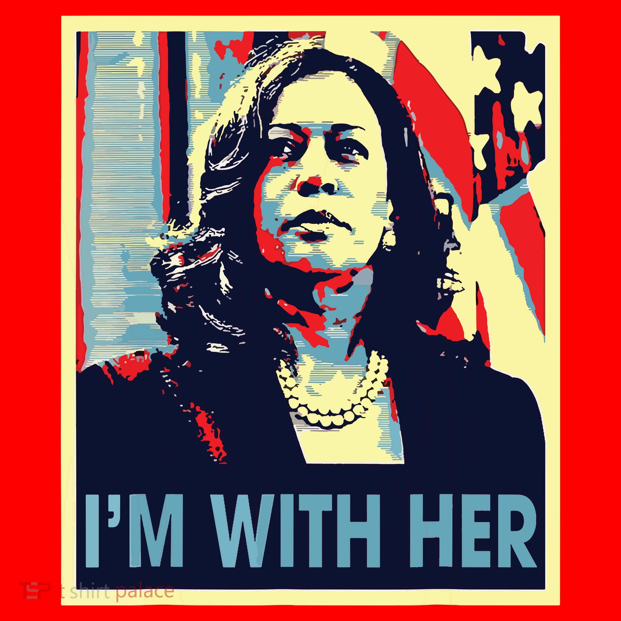 Im With Her Kamala Vote For 2024 President Kamala Harris Santa Hat