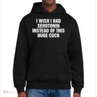 I Wish I Had Serotonin Instead Of This Huge Cock District V.I.T. Heavyweight Hoodie thumb 0