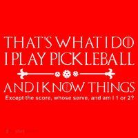 ItS What I Do I Play Pickleball And I Know Things Except Santa Hat thumb 1