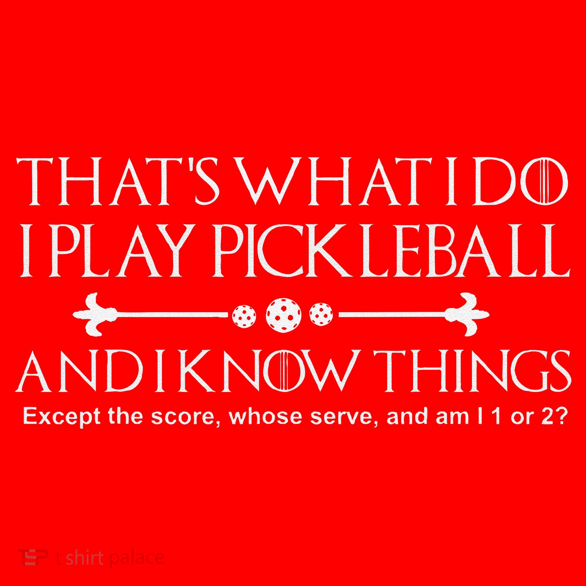 ItS What I Do I Play Pickleball And I Know Things Except Santa Hat