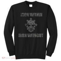 Iron Within Iron Without Marines Helmet Distresses Sweatshirt thumb 0
