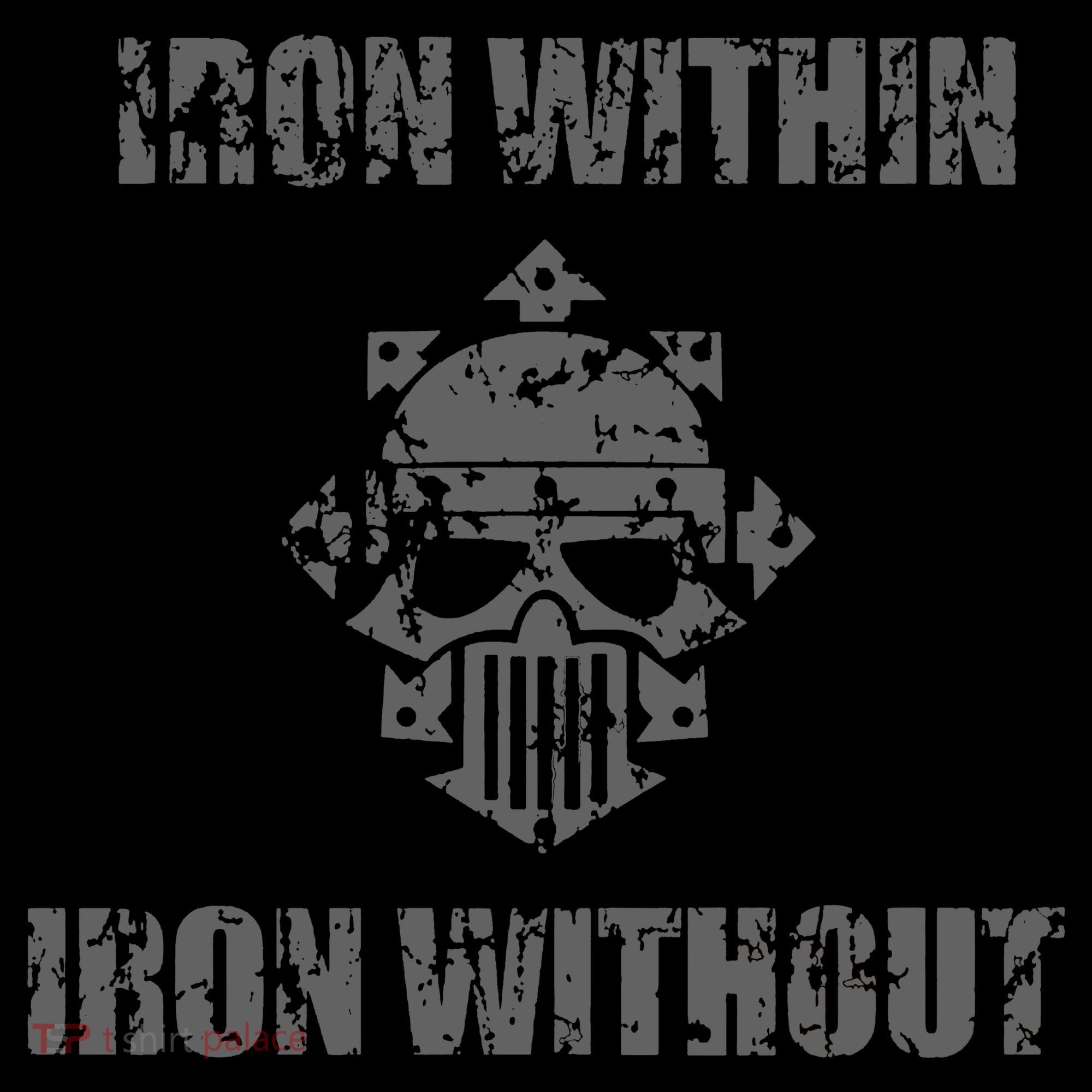 Iron Within Iron Without Marines Helmet Distresses Women's Hoodie