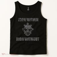 Iron Within Iron Without Marines Helmet Distresses Tank Top thumb 2