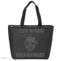 Iron Within Iron Without Marines Helmet Distresses Tote Bag thumb 0