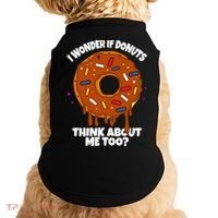 I Wonder If Donuts Think About Me Too | Doughnuts Cute Donut Doggie Tank thumb 0