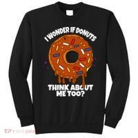 I Wonder If Donuts Think About Me Too | Doughnuts Cute Donut Sweatshirt thumb 0