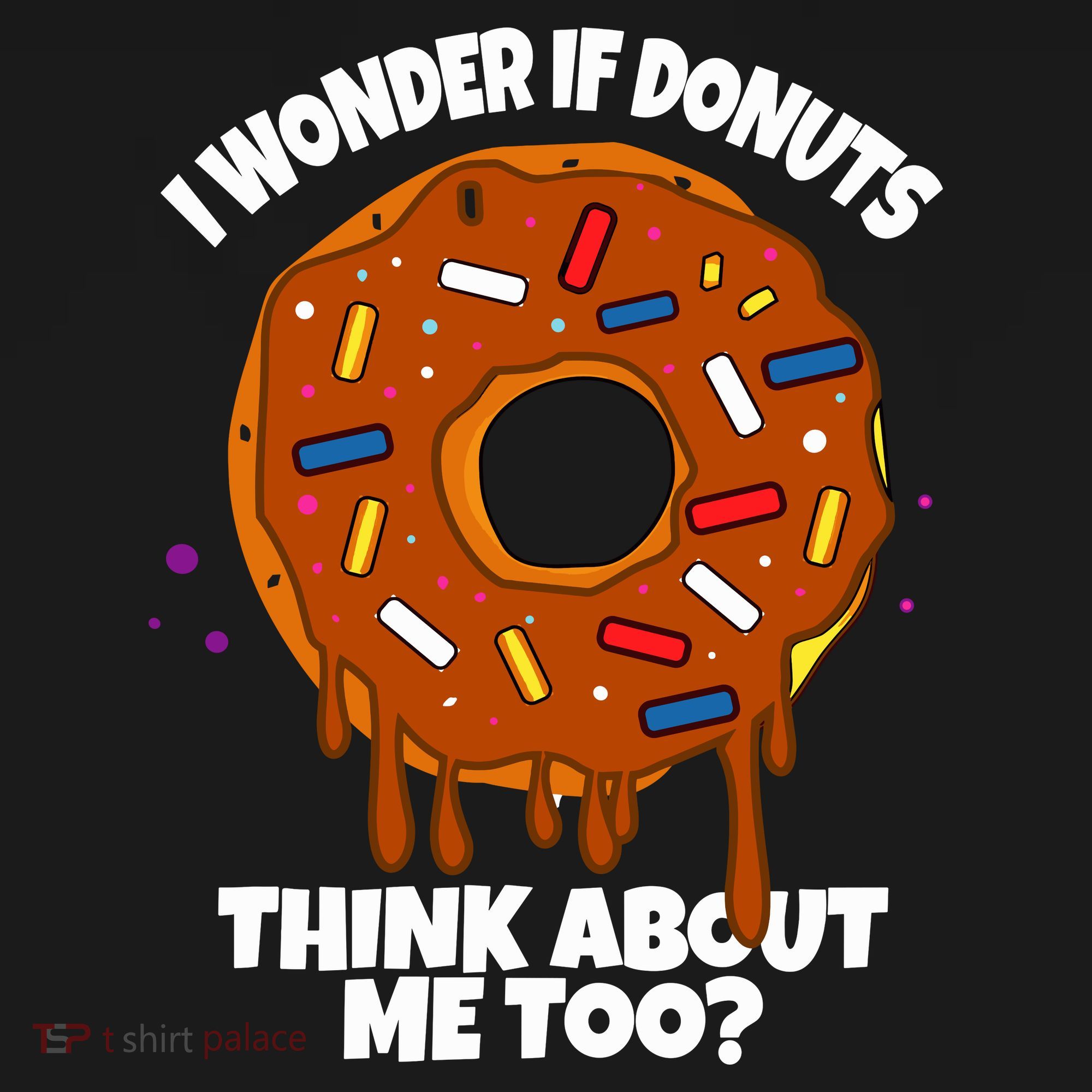 I Wonder If Donuts Think About Me Too | Doughnuts Cute Donut Sweatshirt
