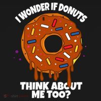 I Wonder If Donuts Think About Me Too | Doughnuts Cute Donut Baby Bodysuit thumb 2