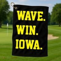Iowa Wave Golf Towel thumb 1