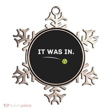 It Was In Funny Pickleball Player Paddleball Lover Ornament